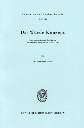 Das Würde-Konzept.
