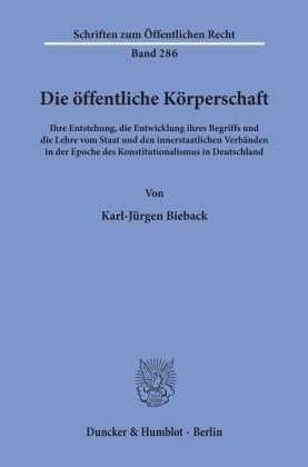 Die öffentliche Körperschaft.