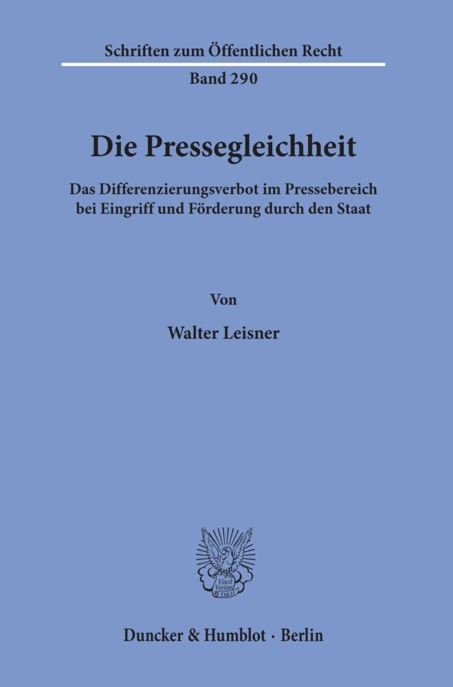 Die Pressegleichheit. main product photo