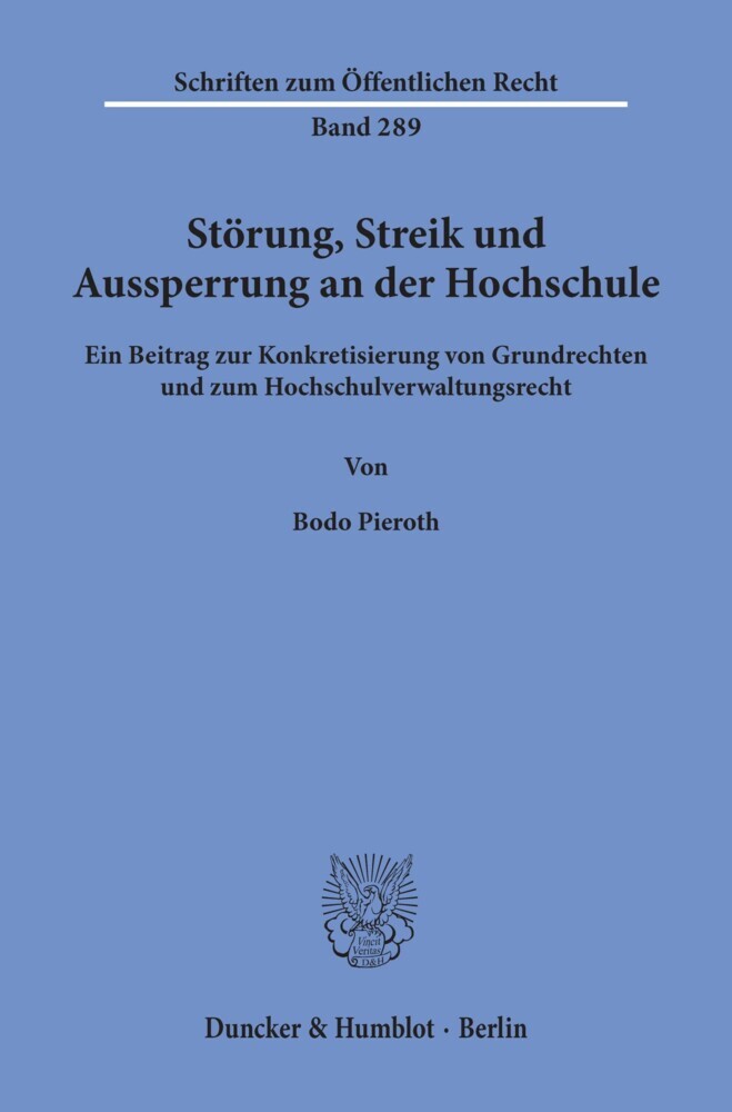 Störung, Streik und Aussperrung an der Hochschule. main product photo
