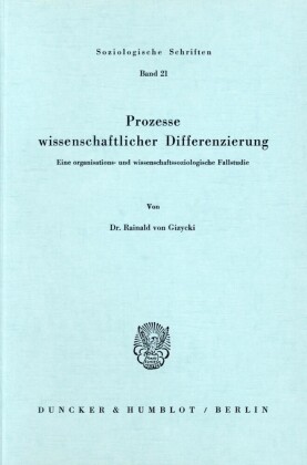 Prozesse wissenschaftlicher Differenzierung.