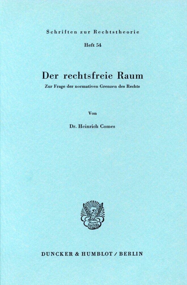 Der rechtsfreie Raum. main product photo
