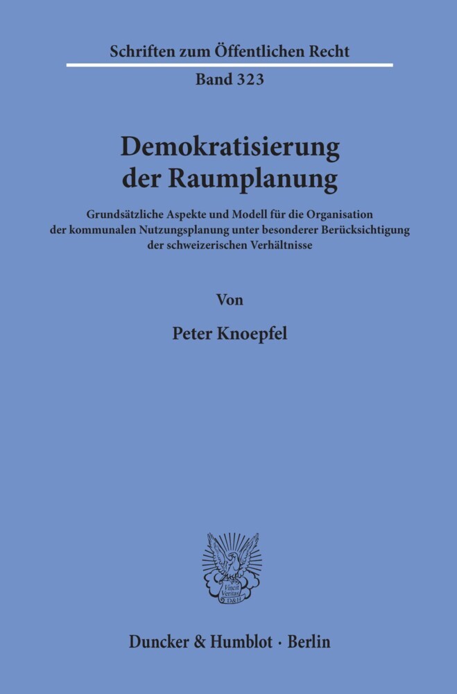 Demokratisierung der Raumplanung. main product photo