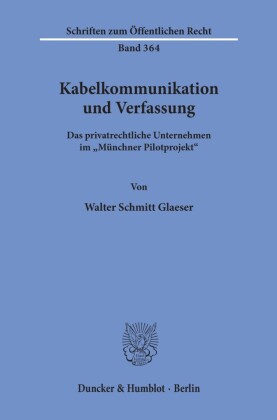 Kabelkommunikation und Verfassung.