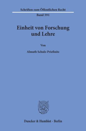 Einheit von Forschung und Lehre.