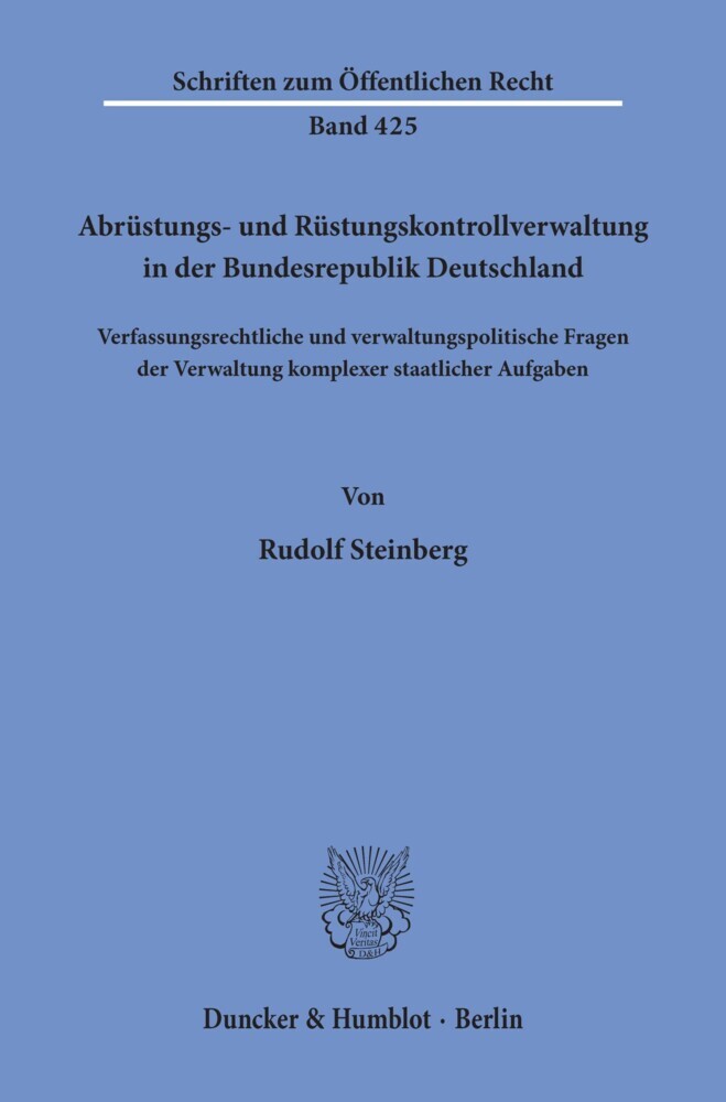 Abrüstungs- und Rüstungskontrollverwaltung in der Bundesrepublik Deutschland. main product photo