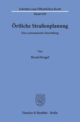 Örtliche Straßenplanung.