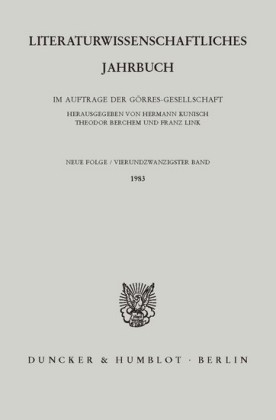 Literaturwissenschaftliches Jahrbuch.