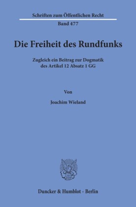 Die Freiheit des Rundfunks.