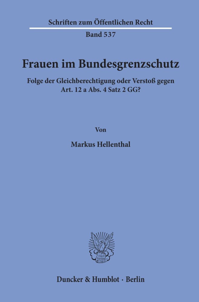 Frauen im Bundesgrenzschutz. main product photo