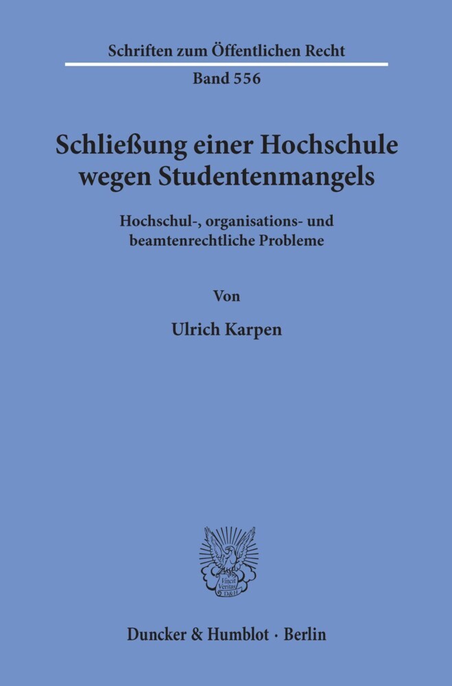 Schließung einer Hochschule wegen Studentenmangels. main product photo