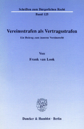 Vereinsstrafen als Vertragsstrafen.