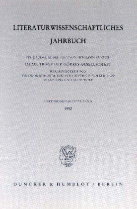 Literaturwissenschaftliches Jahrbuch.