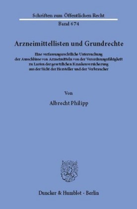 Arzneimittellisten und Grundrechte.