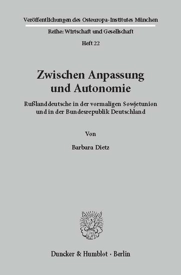Zwischen Anpassung und Autonomie. main product photo