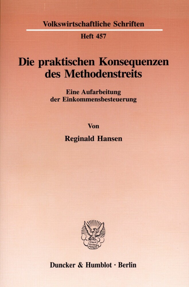 Die praktischen Konsequenzen des Methodenstreits. main product photo