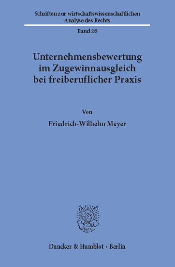 Unternehmensbewertung im Zugewinnausgleich bei freiberuflicher Praxis. main product photo