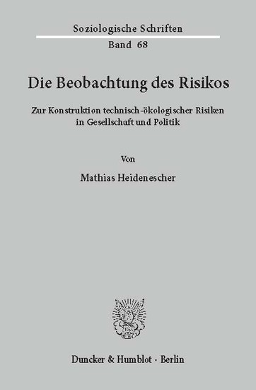 Die Beobachtung des Risikos. main product photo