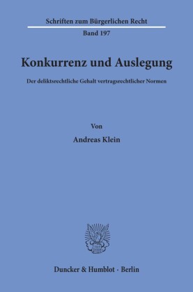 Konkurrenz und Auslegung.