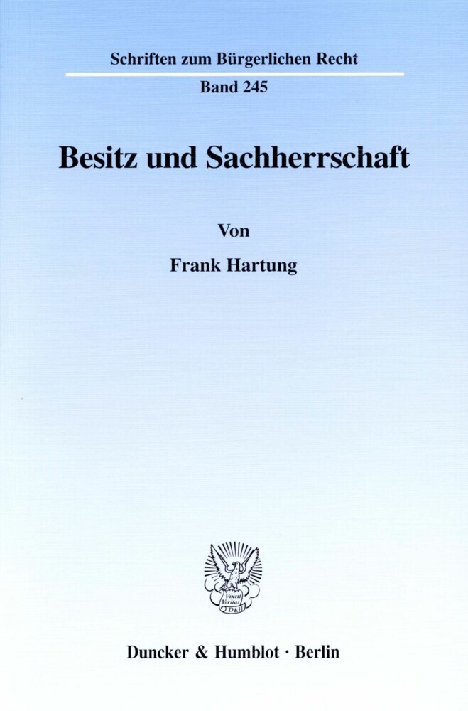 Besitz und Sachherrschaft. main product photo