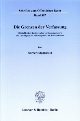 Die Grenzen der Verfassung.