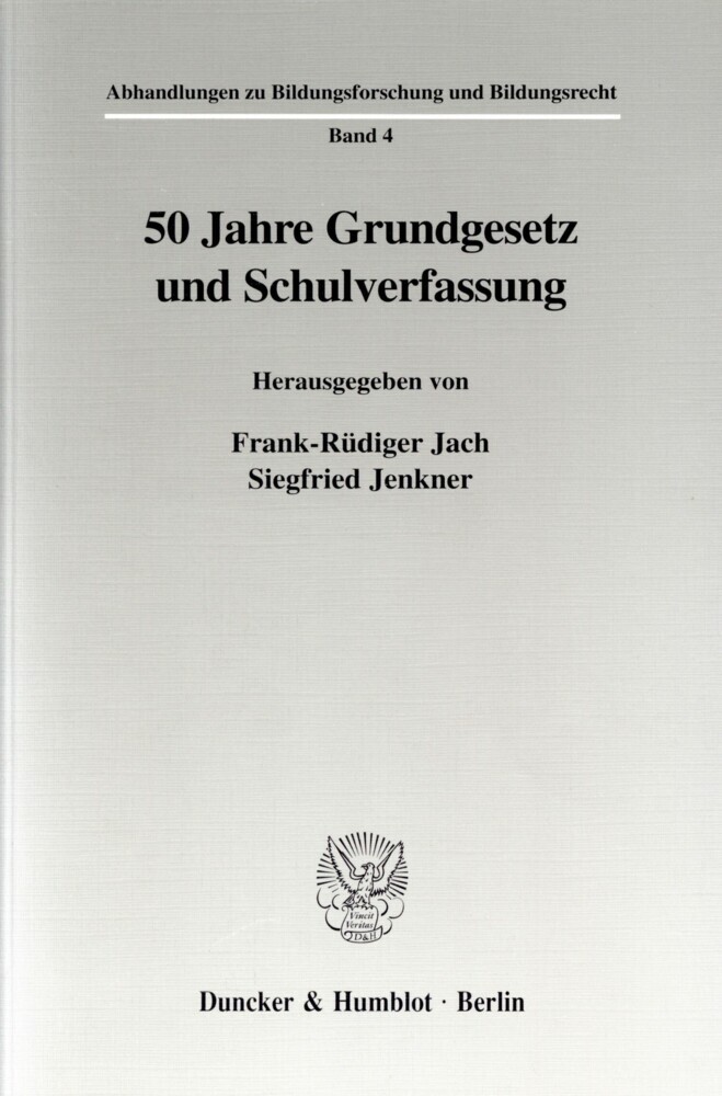 50 Jahre Grundgesetz und Schulverfassung. main product photo