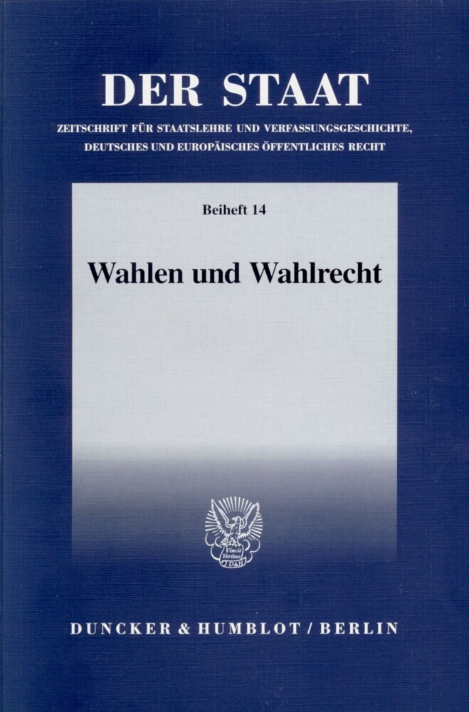 Wahlen und Wahlrecht. main product photo