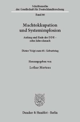 Machtokkupation und Systemimplosion.