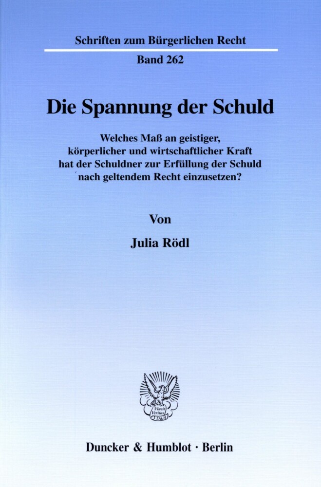 Die Spannung der Schuld. main product photo