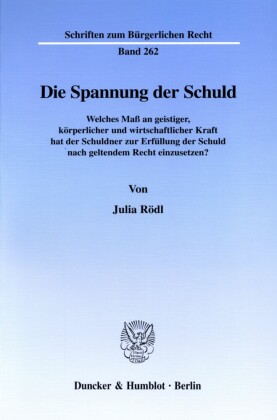 Die Spannung der Schuld.