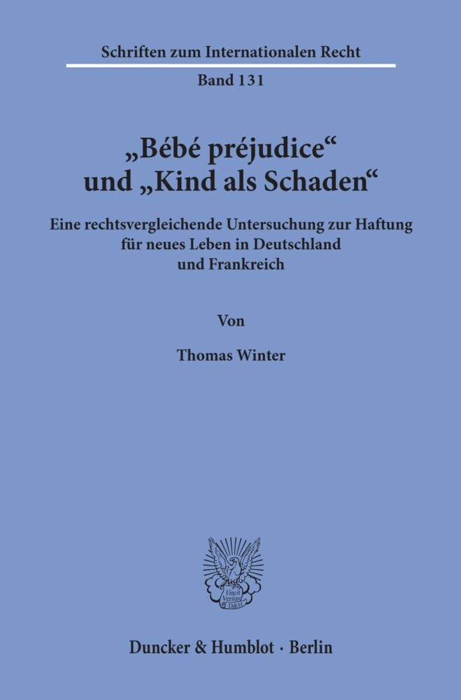 »Bébé préjudice« und »Kind als Schaden«. main product photo