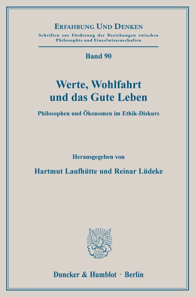 Werte, Wohlfahrt und das Gute Leben. main product photo