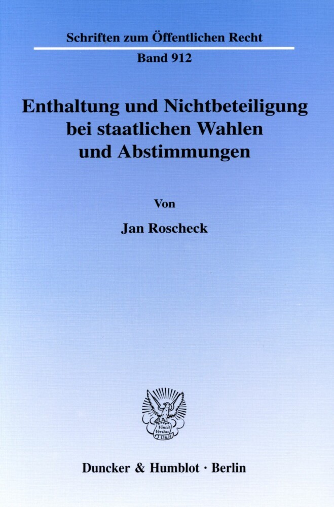Enthaltung und Nichtbeteiligung bei staatlichen Wahlen und Abstimmungen. main product photo
