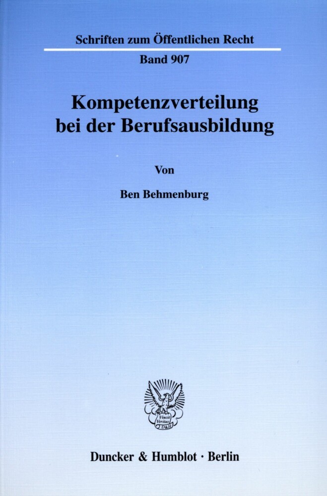 Kompetenzverteilung bei der Berufsausbildung. main product photo