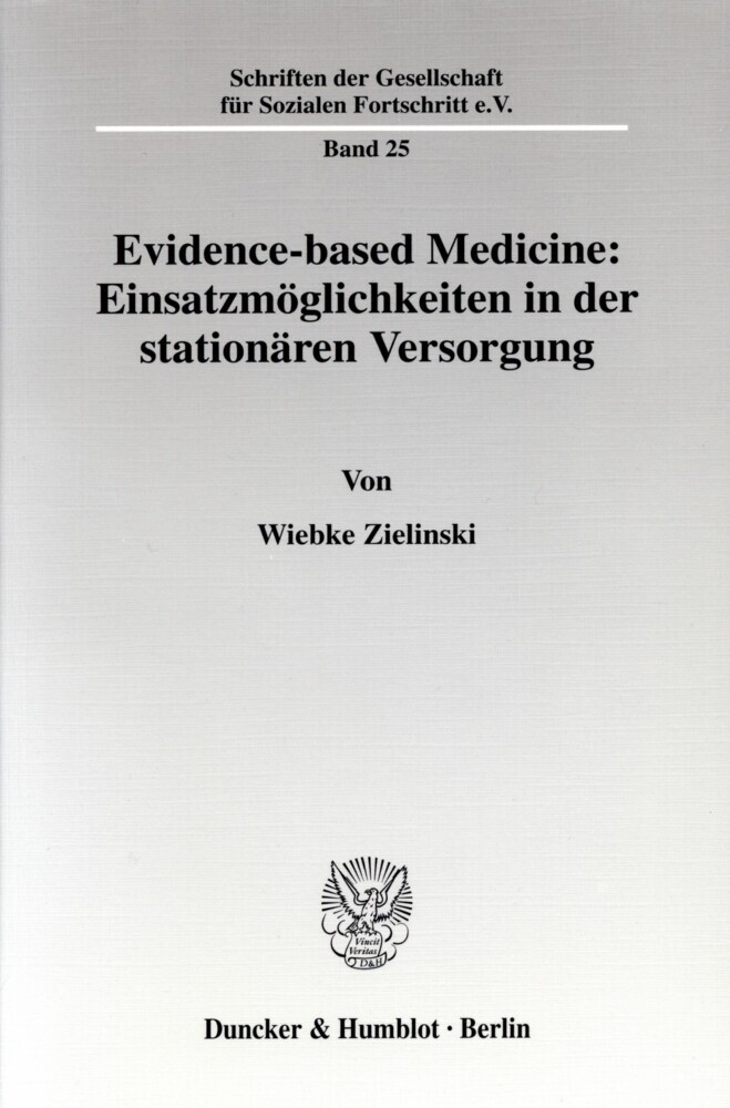 Evidence-based Medicine: Einsatzmöglichkeiten in der stationären Versorgung. main product photo