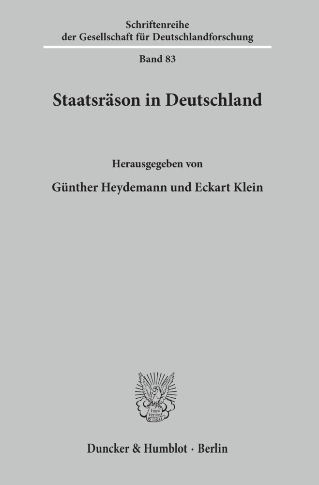 Staatsräson in Deutschland. main product photo