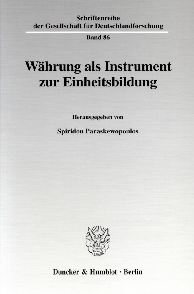Währung als Instrument zur Einheitsbildung. main product photo