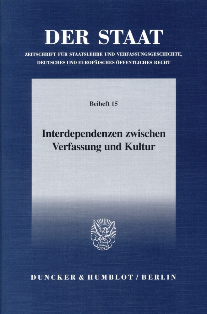 Interdependenzen zwischen Verfassung und Kultur. main product photo