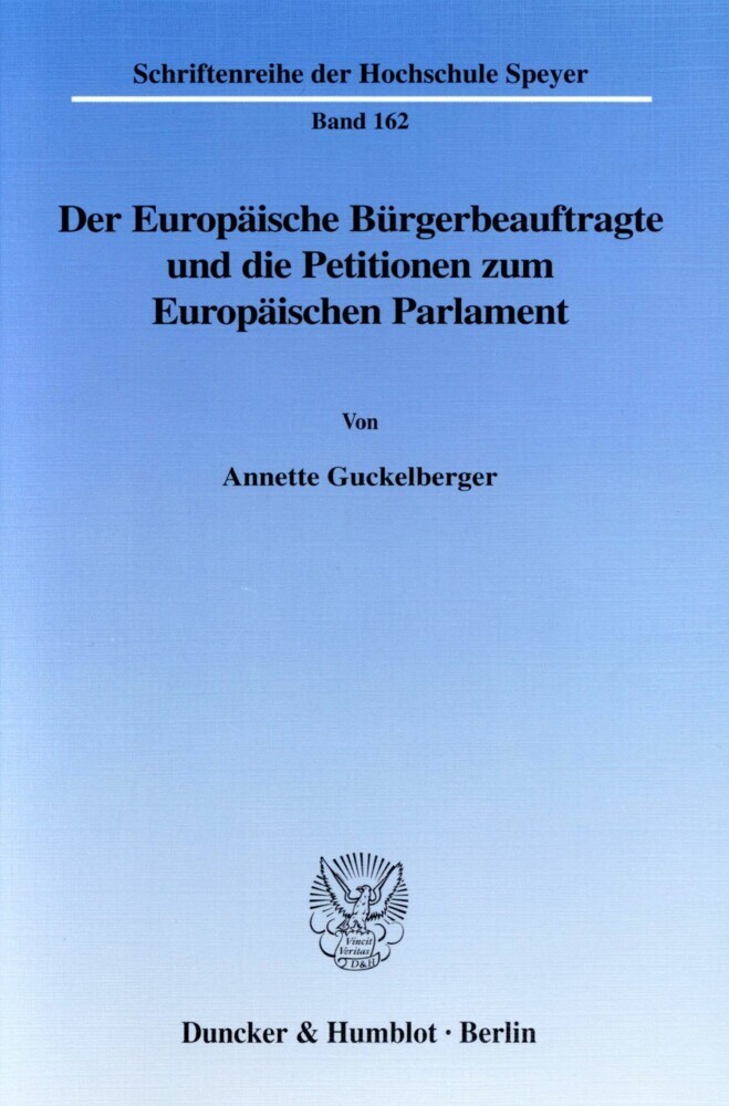 Der Europäische Bürgerbeauftragte und die Petitionen zum Europäischen Parlament. main product photo