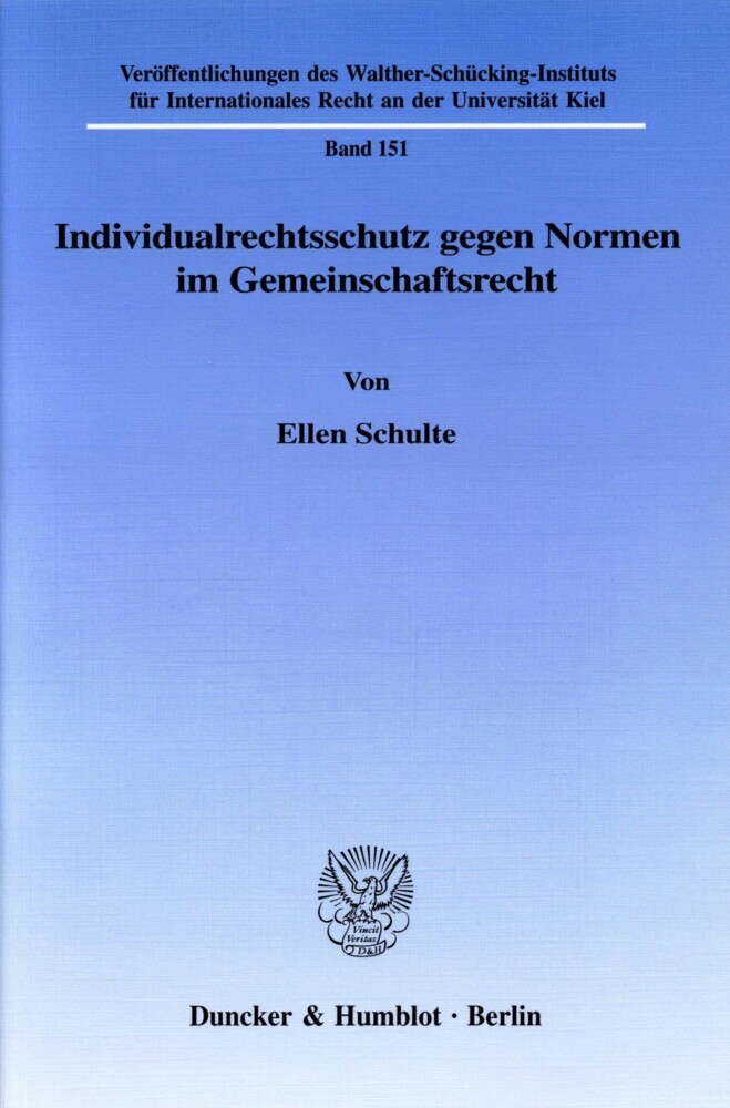 Individualrechtsschutz gegen Normen im Gemeinschaftsrecht. main product photo