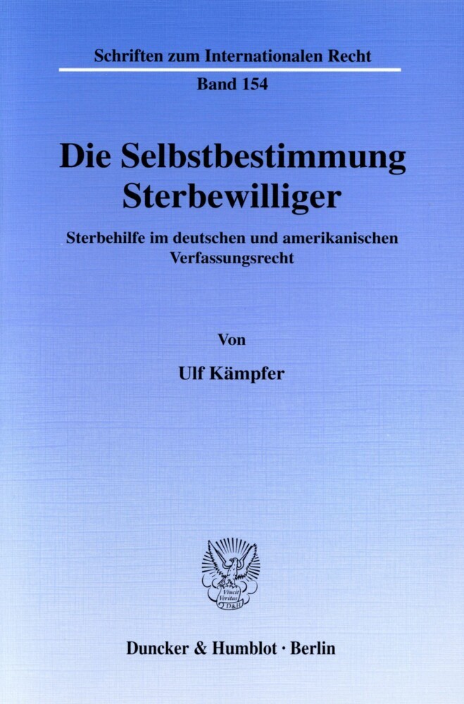 Die Selbstbestimmung Sterbewilliger. main product photo