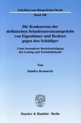 Die Konkurrenz der deliktischen Schadensersatzansprüche von Eigentümer und Besitzer gegen den Schädiger.