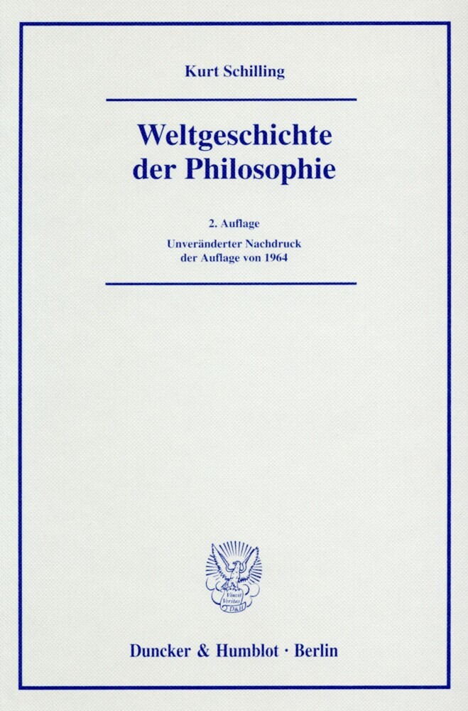 Weltgeschichte der Philosophie. main product photo