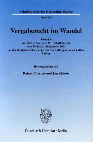 Vergaberecht im Wandel. main product photo