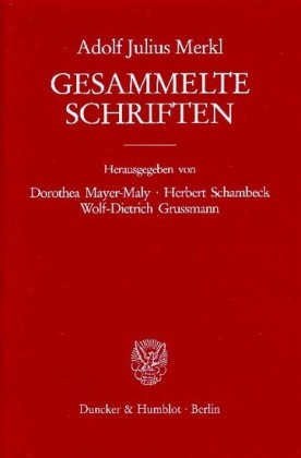 Gesammelte Schriften.