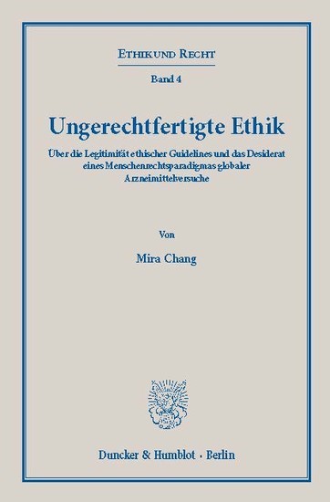 Ungerechtfertigte Ethik. main product photo
