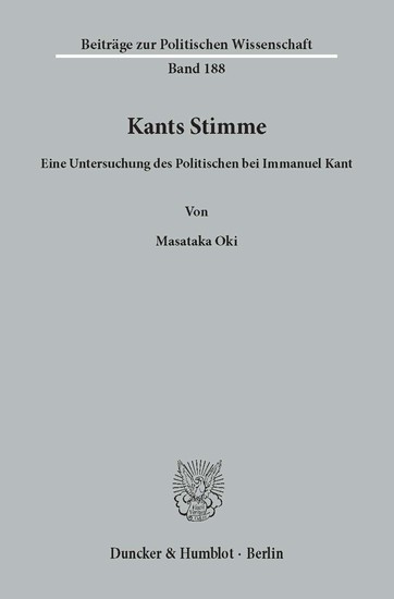 Kants Stimme. main product photo