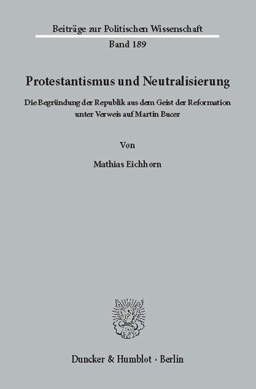 Protestantismus und Neutralisierung. main product photo