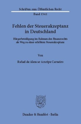 Fehlen der Steuerakzeptanz in Deutschland.