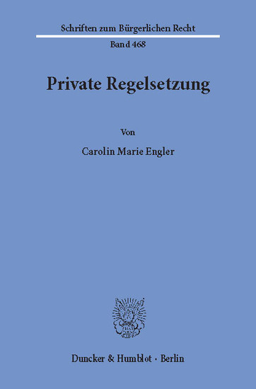 Private Regelsetzung. main product photo